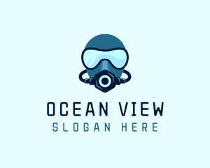 Ocean Diver Mask  logo design