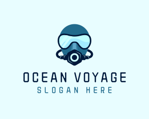 Ocean Diver Mask  logo design