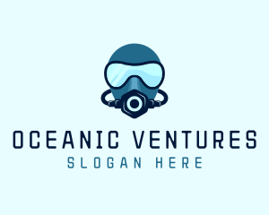 Ocean Diver Mask  logo design