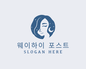 Moonlight Woman Beauty logo design