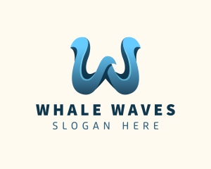 Creative Wave Letter W logo design