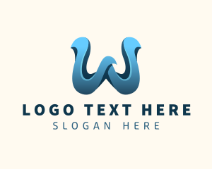 Creative Wave Letter W Logo