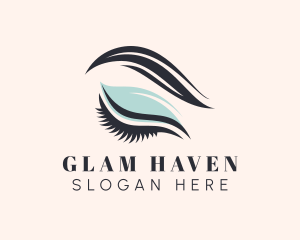 Glam - Glam Eyelash Eyeshadow logo design