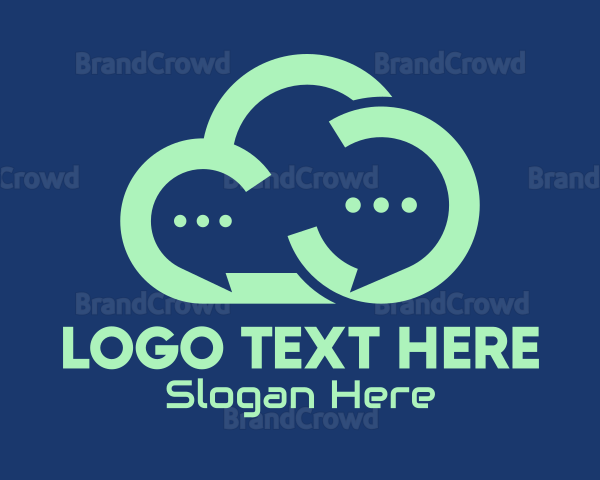 Online Message Cloud Logo