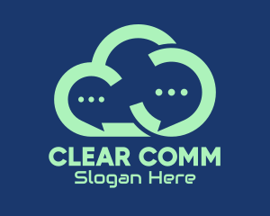 Message - Online Message Cloud logo design