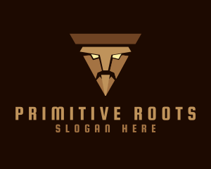 Primitive - Geometric Tiki Mask logo design