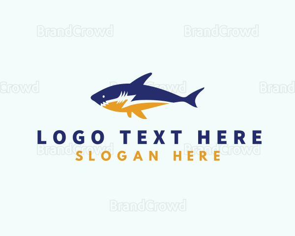 Lightning Ocean Shark Logo