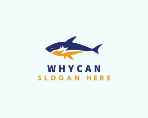 Lightning Ocean Shark Logo