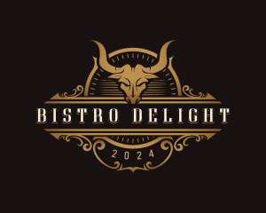 Bull Horn Bistro logo design