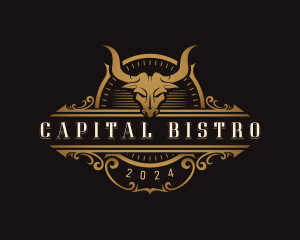 Bull Horn Bistro logo design