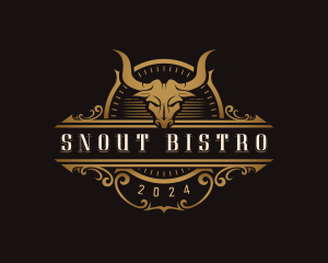 Bull Horn Bistro logo design