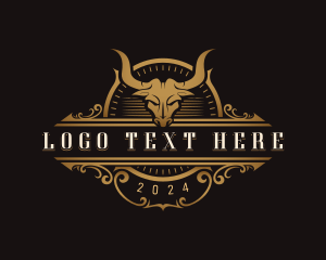 Western - Bull Horn Bistro logo design