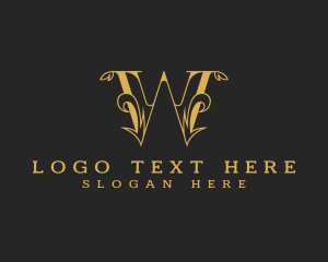 Art Deco - Premium Baroque Boutique Letter W logo design