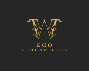 Studio - Premium Baroque Boutique Letter W logo design