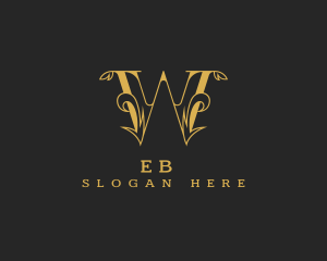 Serif - Premium Baroque Boutique Letter W logo design