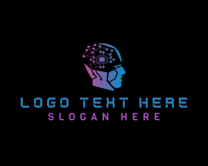 Head - Cyber Robotic Technology logo design