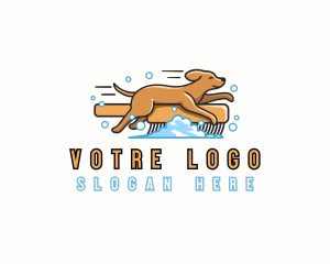 Dog Grooming Brush Logo