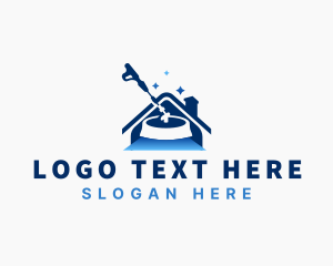 House - Pressure Washer Floor Cleaner logo design