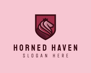 Royal Horse Shield logo design