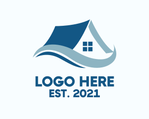 Village - House Contractor Waves logo design
