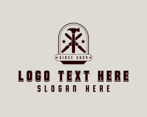 Wood Chisel - Carpenter Tools Craftsman logo design