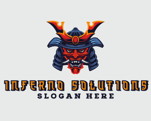 Samurai Demon Gaming logo design