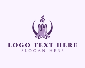 Worship - Lenten Wax Candle logo design