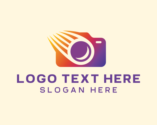 Astronomer - Gradient Meteorite Camera logo design