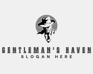 Mysterious Detective Man logo design