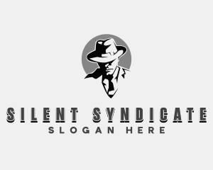 Mobster - Mysterious Detective Man logo design