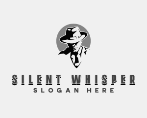 Mysterious Detective Man logo design