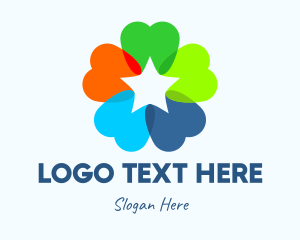 Blooming - Colorful Dental Star logo design