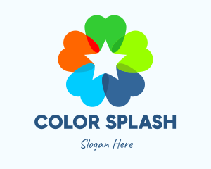 Colorful Dental Star logo design