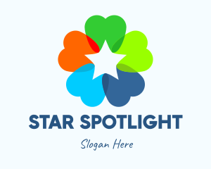 Colorful Dental Star logo design