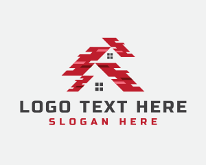 Construction - Real Estate Roof logo design