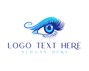 Lash Extension - Feminine Eye Makeup logo design