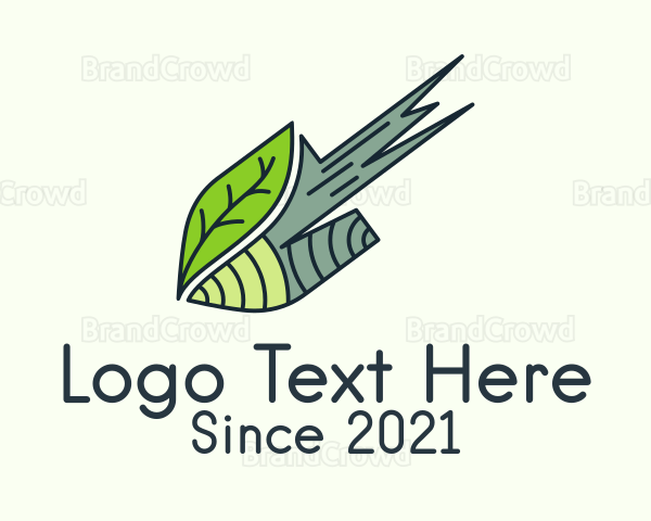 Garden Leaf Shovel Logo