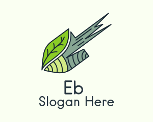 Garden Leaf Shovel  Logo