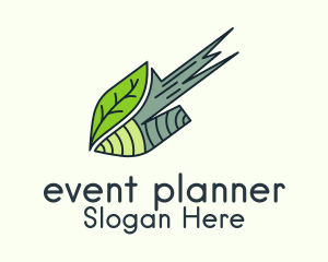 Garden Leaf Shovel  Logo