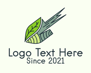 Vegan - Garden Leaf Shovel logo design
