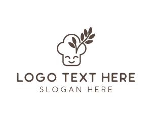 Wheat Bread Character Logo