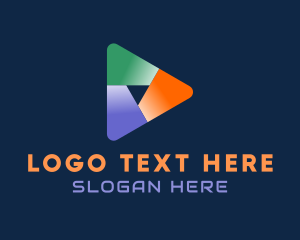 Media Player - Digital Media Startup logo design