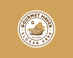 Oyster Seafood Virginia logo design