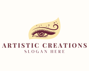 Makeup Artist Eyelashes  logo design