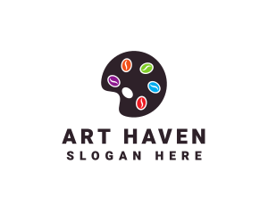 Bean Paint Palette logo design