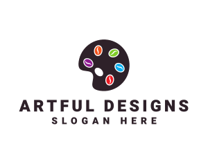 Bean Paint Palette logo design