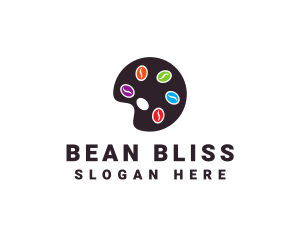 Bean Paint Palette logo design