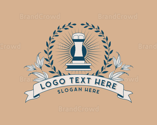 Legal Notary Stamp Logo