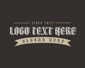 Shop - Gothic Clothing Brand logo design