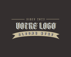 Whiskey - Gothic Clothing Brand logo design